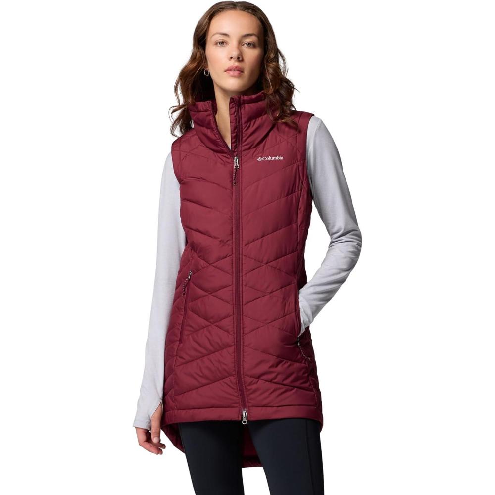 imageColumbia Womens Heavenly Ii Long VestRich Wine