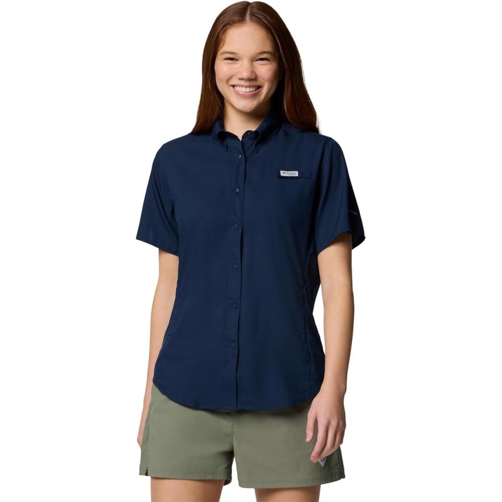 imageColumbia Womens PFG Tamiami II Short Sleeve ShirtCollegiate Navy