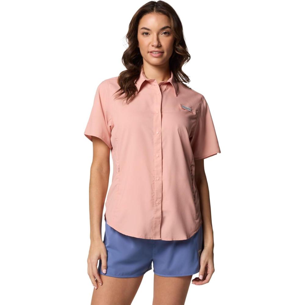imageColumbia Womens PFG Tamiami II Short Sleeve ShirtFaux Pink