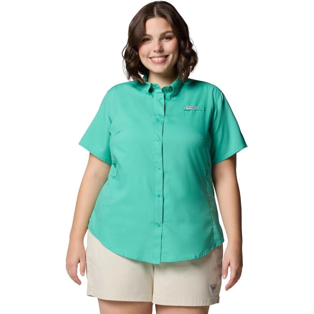 imageColumbia Womens PFG Tamiami II Short Sleeve ShirtGlaze Green
