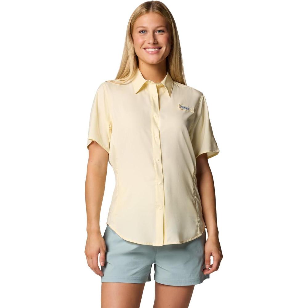 imageColumbia Womens PFG Tamiami II Short Sleeve ShirtLemon Wash