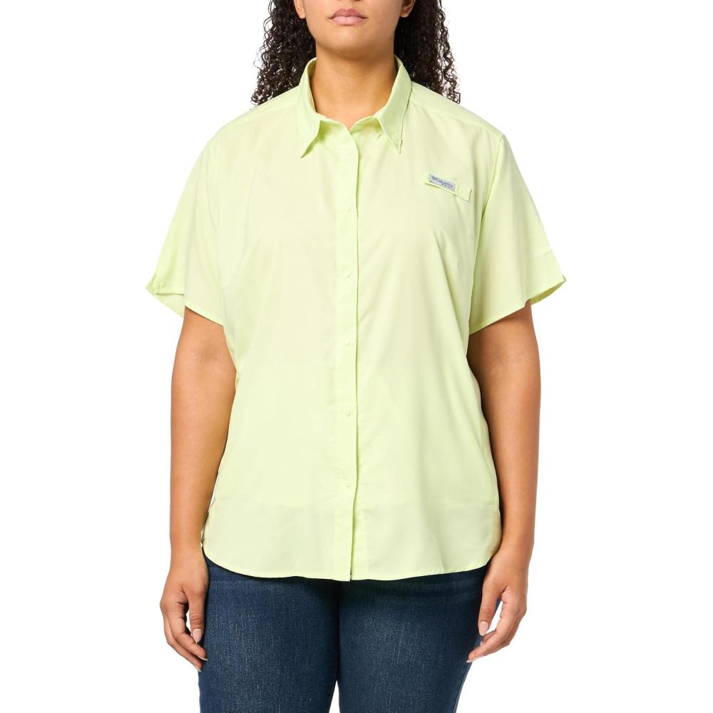 imageColumbia Womens PFG Tamiami II Short Sleeve ShirtSpring Yellow
