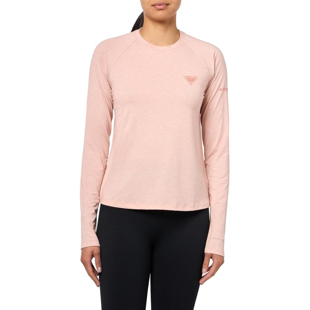 imageColumbia Womens PFG Uncharted Knit Long SleeveFaux Pink Heather 2024