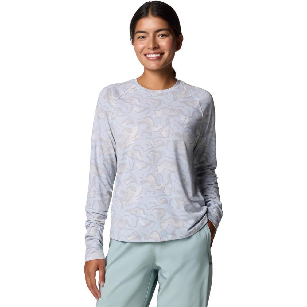 imageColumbia Womens PFG Uncharted Knit Long SleeveNimbus Grey Swamplands