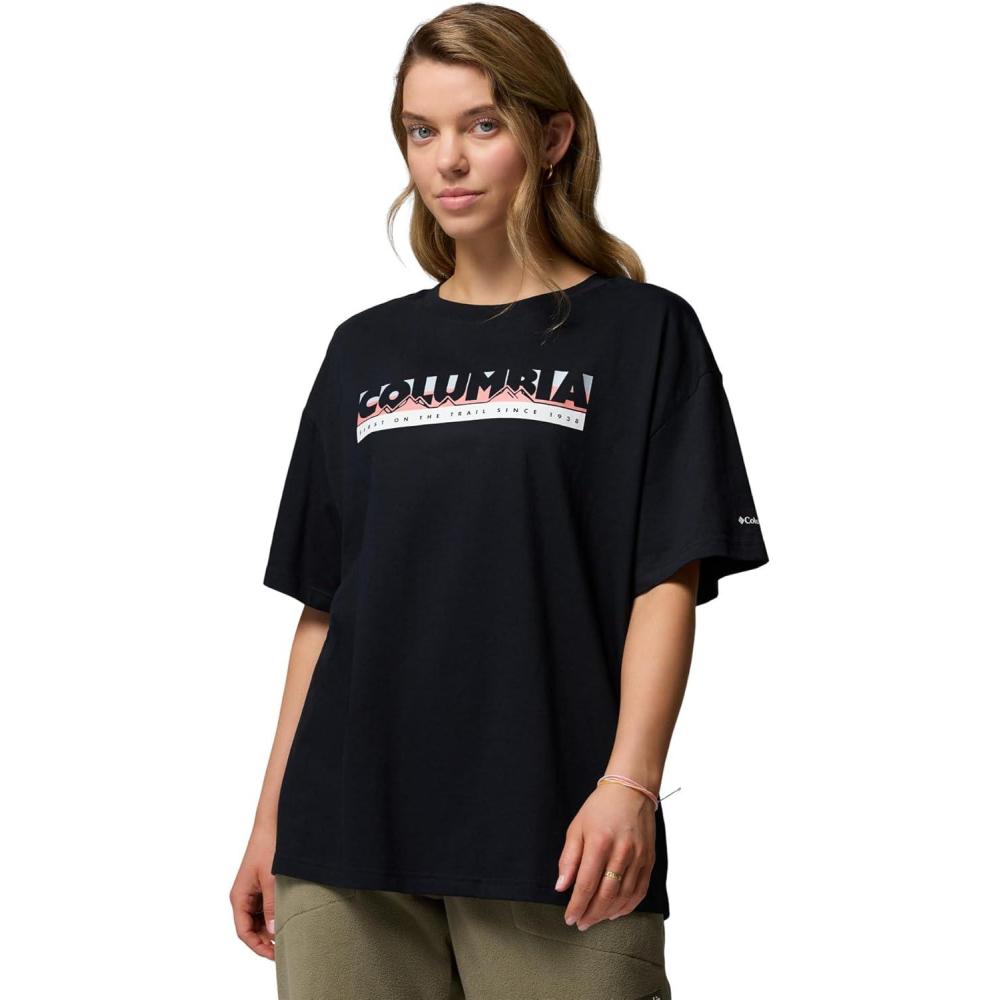 imageColumbia Womens Rolling Bend Graphic Oversized TeeBlackFirst on Trail