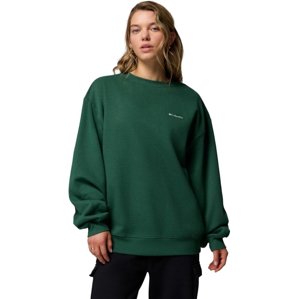 imageColumbia womens Aldermore CrewRain Forest