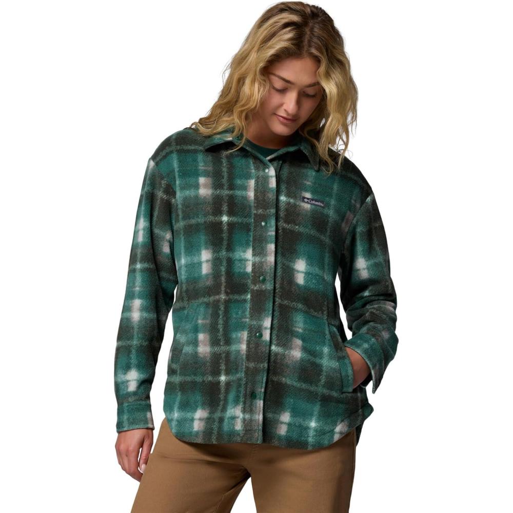 imageColumbia womens Benton Springs Shirt Jacket IIRain Forest Omblur