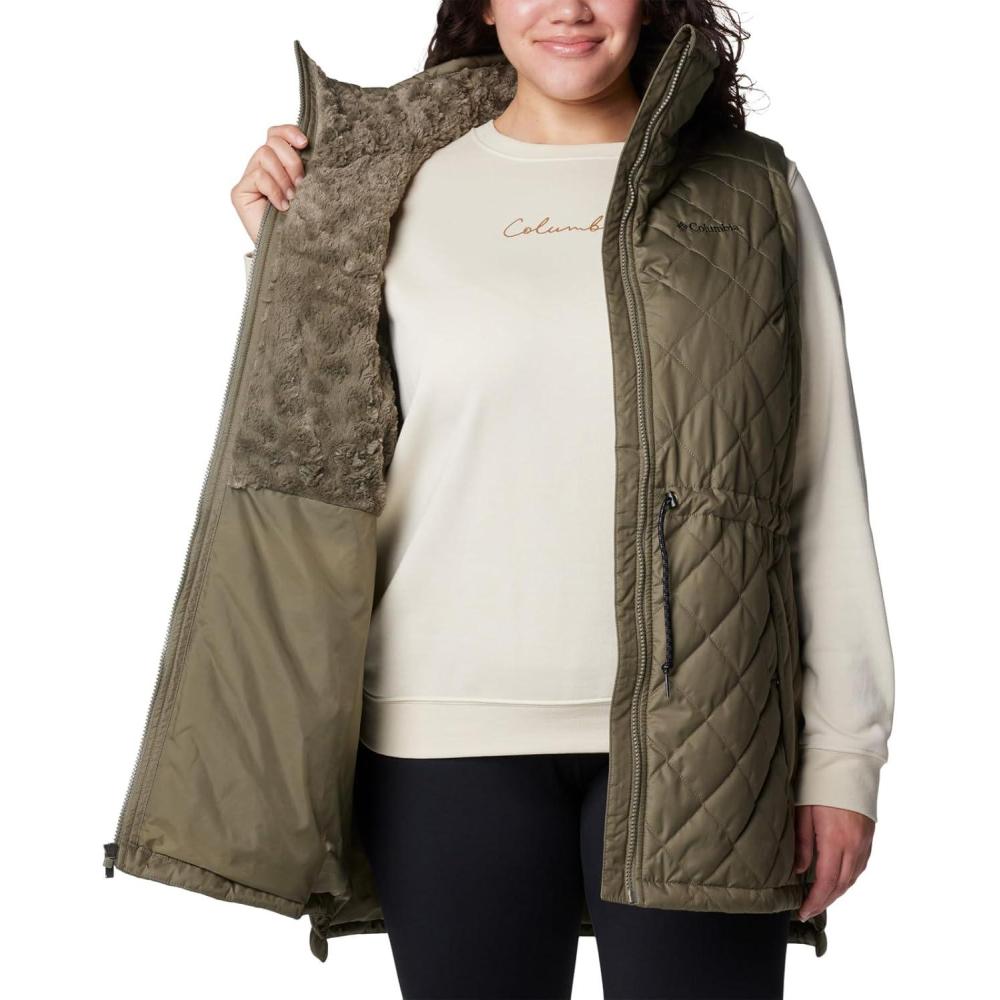 imageColumbia womens Copper Crest II Mid VestStone Green