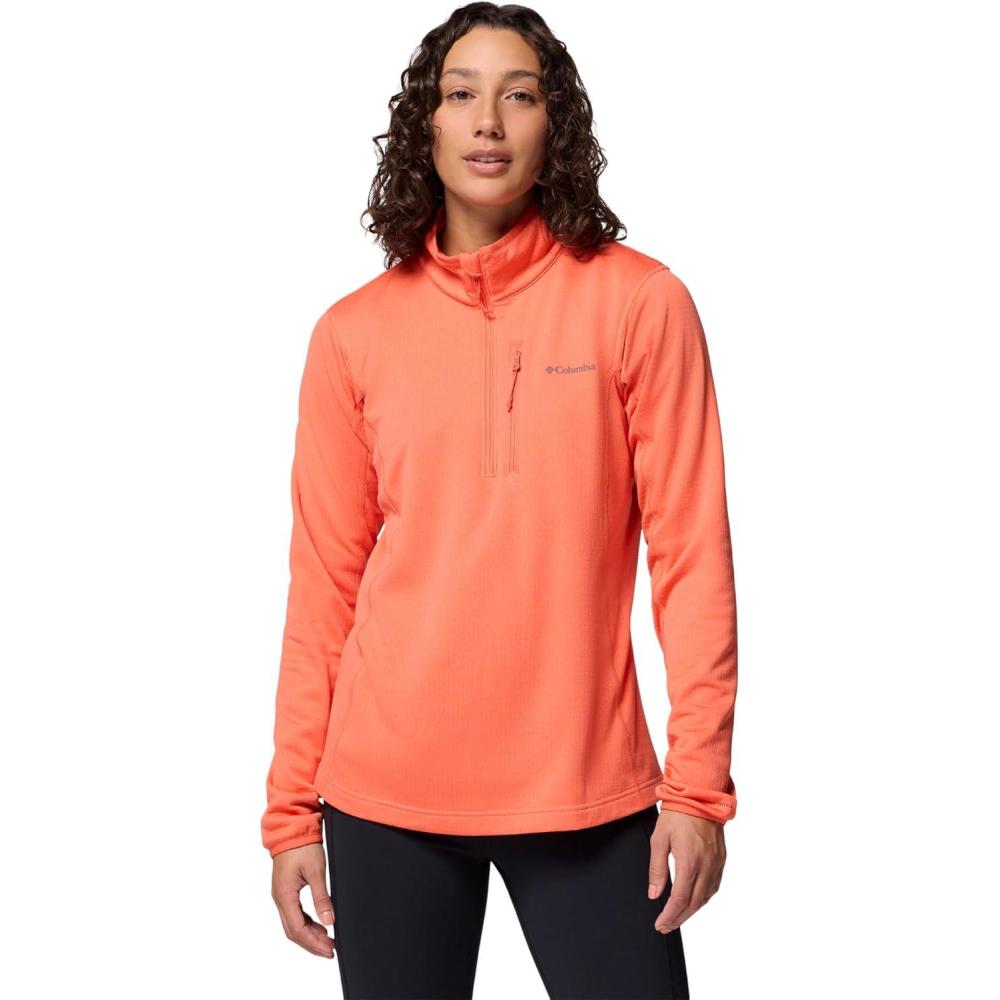 imageColumbia womens Essential Hike Grid Fleece Half ZipZing