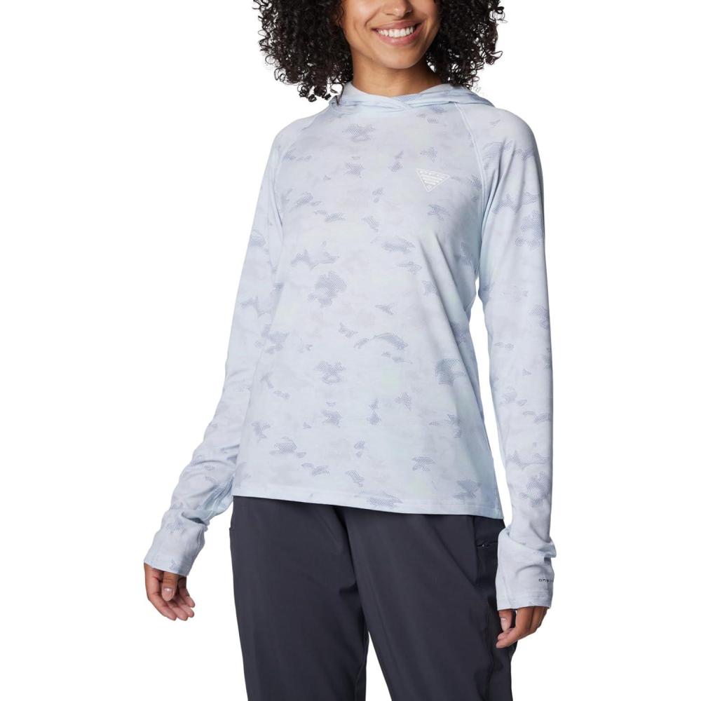 imageColumbia womens Pfg Uncharted HoodieCirrus Grey Uncharted Waters