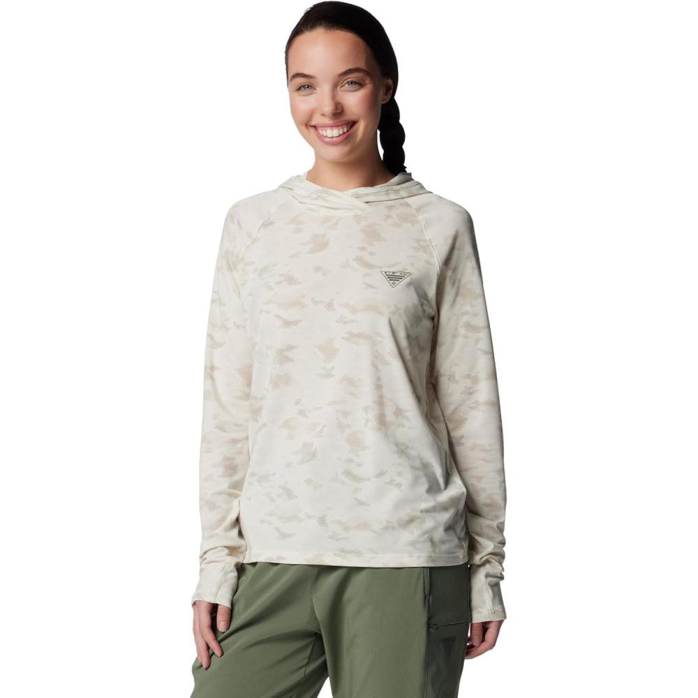imageColumbia womens Pfg Uncharted HoodieStone Uncharted Waters
