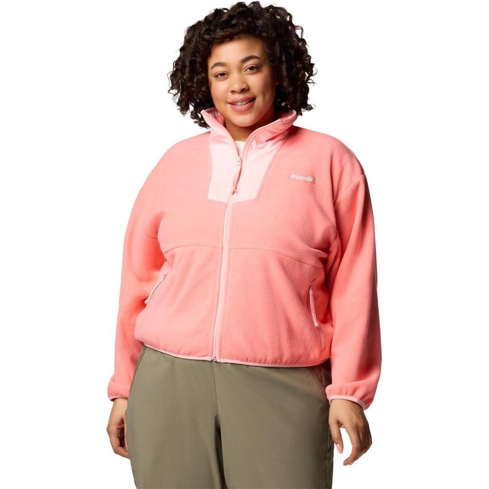 imageColumbia womens Sequoia Grove Full Zip FleeceAlpenglowPink Sand