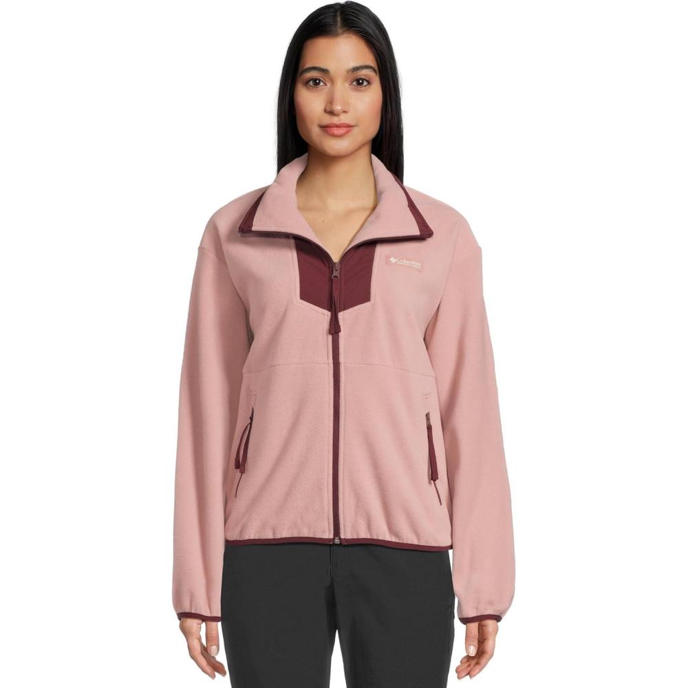 imageColumbia womens Sequoia Grove Full Zip FleeceEraser PinkRich Wine
