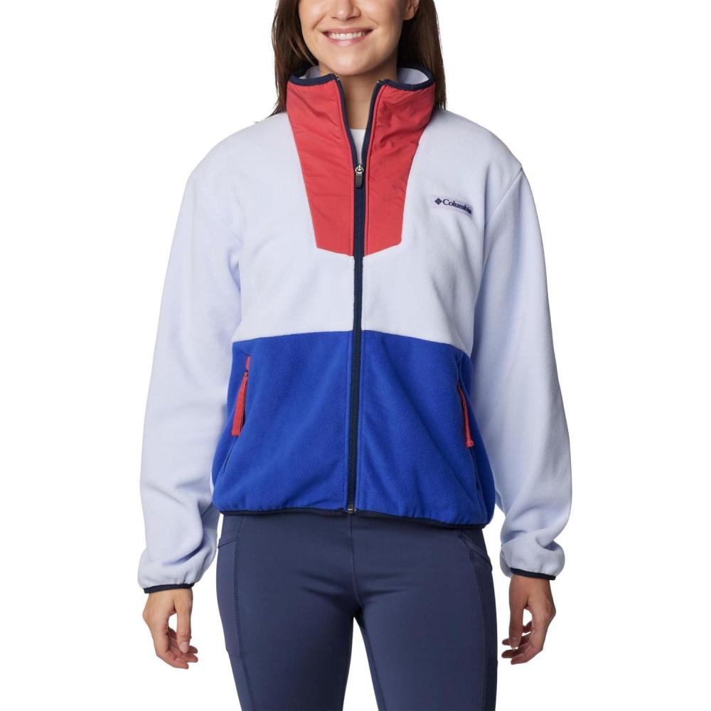 imageColumbia womens Sequoia Grove Full Zip FleeceSnowdriftClematis Blue