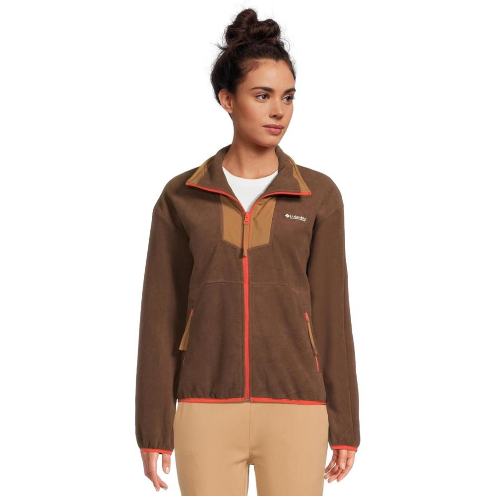 imageColumbia womens Sequoia Grove Full Zip FleeceTobaccoCamel BrownZing