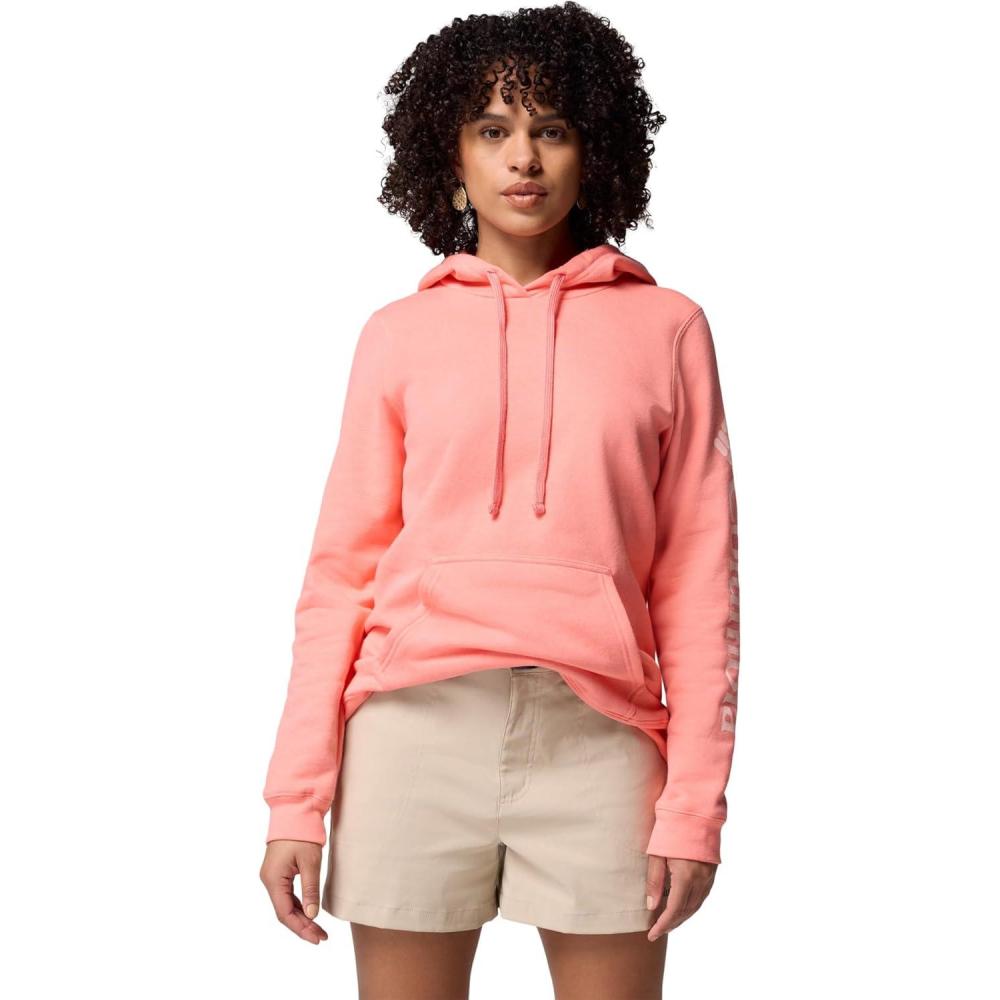 imageColumbia womens Trek Graphic HoodieAlpenglowGem Columbia Sleeve