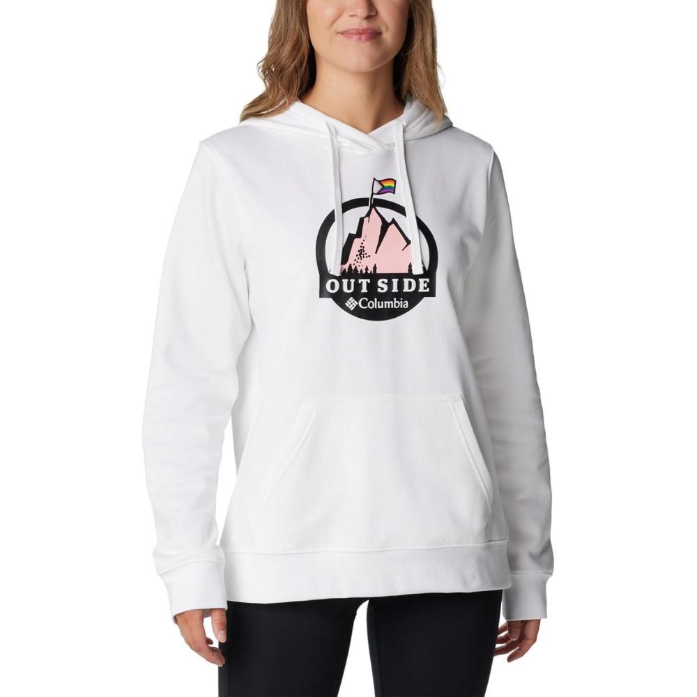 imageColumbia womens Trek Graphic HoodieWhiteS24 Pride