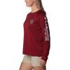 Columbia NCAA Womens Collegiate Tidal Tee Ls Shirt(Sc – Beet  White)