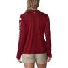Columbia NCAA Womens Collegiate Tidal Tee Ls Shirt(Sc – Beet  White)