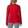 Columbia NCAA Womens Collegiate Tidal Tee Ls Shirt(Uga – Bright Red  White)