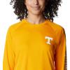 Columbia NCAA Womens Collegiate Tidal Tee Ls Shirt(Ut – Solarize  White)