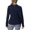 Columbia NCAA Womens Collegiate Tidal Tee Ls Shirt(Wv – Collegiate Navy/Mlb Gold)