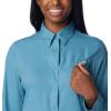 Columbia Sportswear Women’s Plus-Size Tamiami II Long Sleeve Shirt(Canyon Blue)