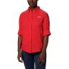 Columbia Sportswear Women’s Plus-Size Tamiami II Long Sleeve Shirt(Red)