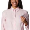 Columbia Sportswear Women’s Plus-Size Tamiami II Long Sleeve Shirt(Satin Pink)
