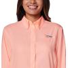 Columbia Sportswear Women’s Plus-Size Tamiami II Long Sleeve Shirt(Tiki Pink)