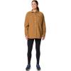 Columbia Womens Blue Point Creek Corduroy Shirt Jacket(Camel Brown)