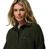 Columbia Womens Blue Point Creek Corduroy Shirt Jacket(Greenscape)