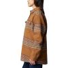 Columbia Womens Blue Point Creek Shirt Jacket(Camel Brown Vista Stripe)
