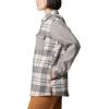 Columbia Womens Blue Point Creek Shirt Jacket(City Grey River Crossing Plaid/Mh)