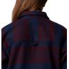 Columbia Womens Blue Point Creek Shirt Jacket(Collegiate Navy River Crossing Plaid)