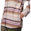 Columbia Womens Blue Point Creek Shirt Jacket(Dark Stone Hilltop Stripe)