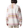 Columbia Womens Blue Point Creek Shirt Jacket(Fig Mindful Stripe)