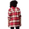 Columbia Womens Blue Point Creek Shirt Jacket(Mountain Red Macro Buffalo Check)