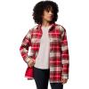 Columbia Womens Blue Point Creek Shirt Jacket(Mountain Red Macro Buffalo Check)