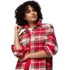 Columbia Womens Blue Point Creek Shirt Jacket(Mountain Red Macro Buffalo Check)