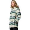 Columbia Womens Blue Point Creek Shirt Jacket(Rain Forest Hilltop Stripe)