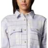 Columbia Womens Blue Point Creek Shirt Jacket(Snowdrift River Crossing Plaid/Mh)