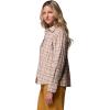 Columbia Womens Blue Point Creek Woven Long Sleeve Shirt(Dark Stone Everyday Tartan)