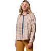 Columbia Womens Blue Point Creek Woven Long Sleeve Shirt(Dark Stone Everyday Tartan)