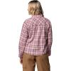 Columbia Womens Blue Point Creek Woven Long Sleeve Shirt(Eraser Pink Everyday Tartan)