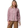 Columbia Womens Blue Point Creek Woven Long Sleeve Shirt(Eraser Pink Everyday Tartan)