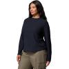 Columbia Womens Brea Falls Grid Crew Long Sleeve(Black)