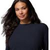 Columbia Womens Brea Falls Grid Crew Long Sleeve(Black)