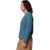 Columbia Womens Brea Falls Grid Crew Long Sleeve(Everblue)