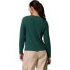 Columbia Womens Brea Falls Grid Crew Long Sleeve(Rain Forest)